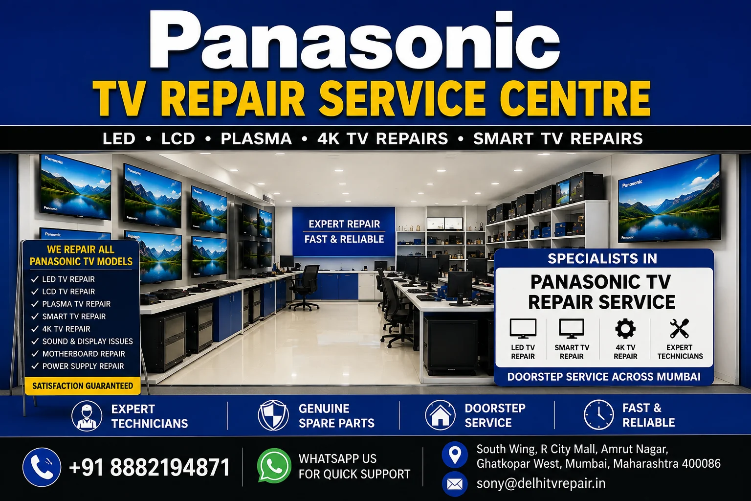 Panasonic TV Repair Service in Mumbai